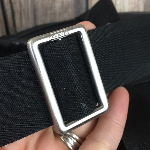 Coach black nylon Voyager Travel Duffel Gym Bag - Picture 6 of 8